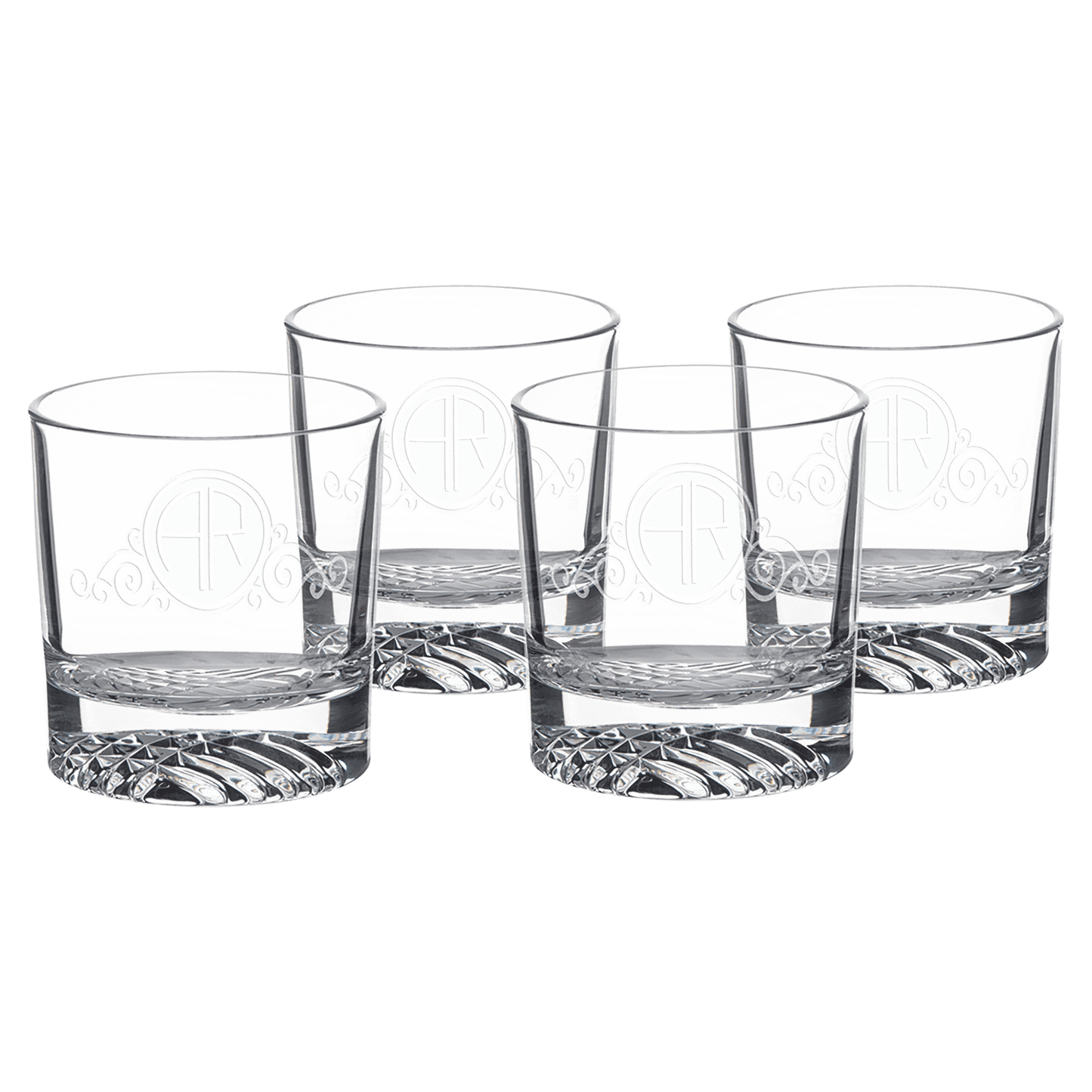 9 oz. Round Rocks Glass Set of 4