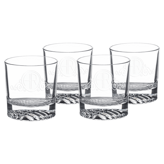 9 oz. Round Rocks Glass Set of 4