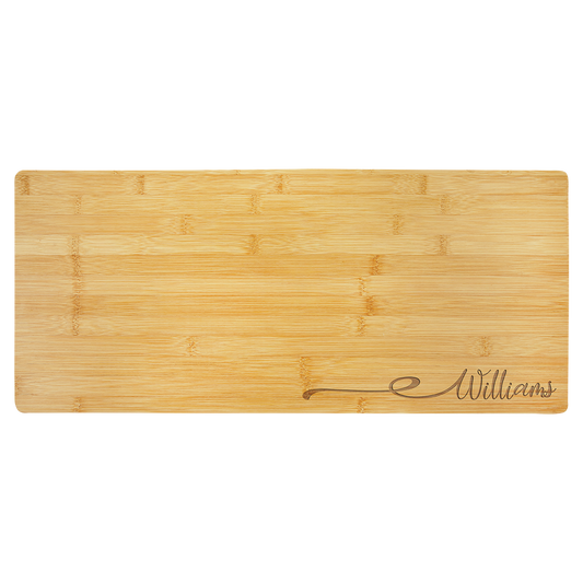 23 3/4" x 10" Bamboo Charcuterie Board/Cutting Board