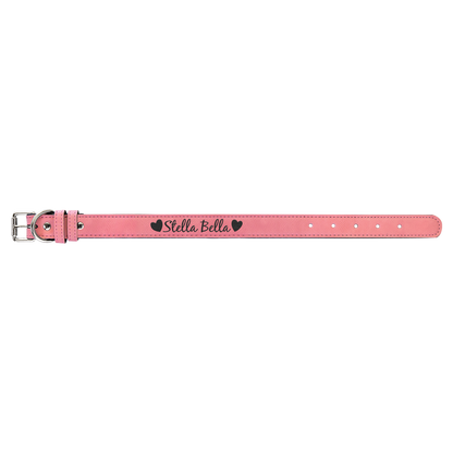 Laserable Leatherette Dog Collar