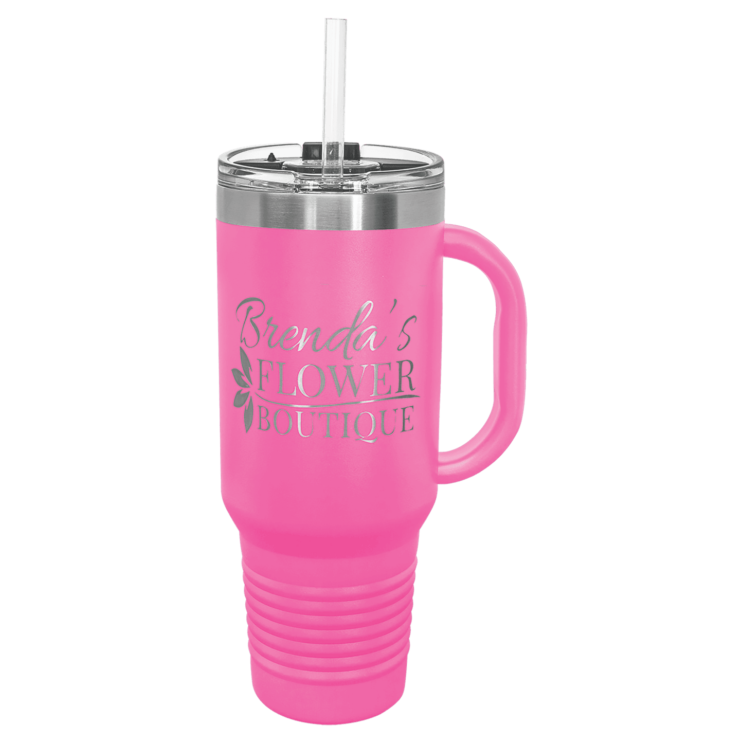 Polar Camel 40 oz. Travel Mug with a Handle, Straw Included