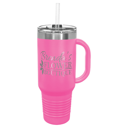 Polar Camel 40 oz. Travel Mug with a Handle, Straw Included