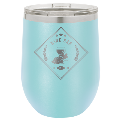 Polar Camel 12 oz. Vacuum Insulated Stemless Tumbler with Lid