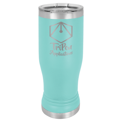 14 oz. Polar Camel Pilsner Tumbler w/Clear Lid