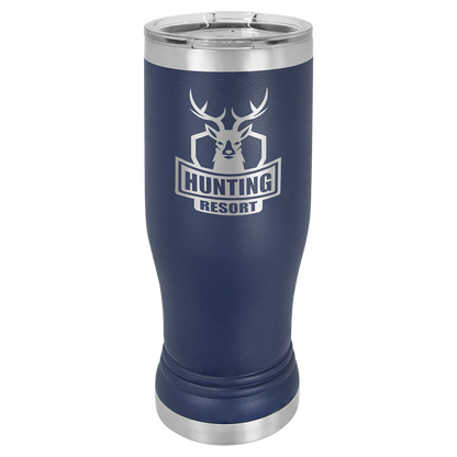 14 oz. Polar Camel Pilsner Tumbler w/Clear Lid