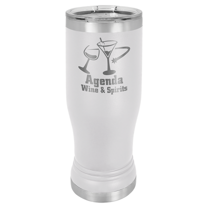 14 oz. Polar Camel Pilsner Tumbler w/Clear Lid