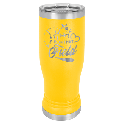 14 oz. Polar Camel Pilsner Tumbler w/Clear Lid