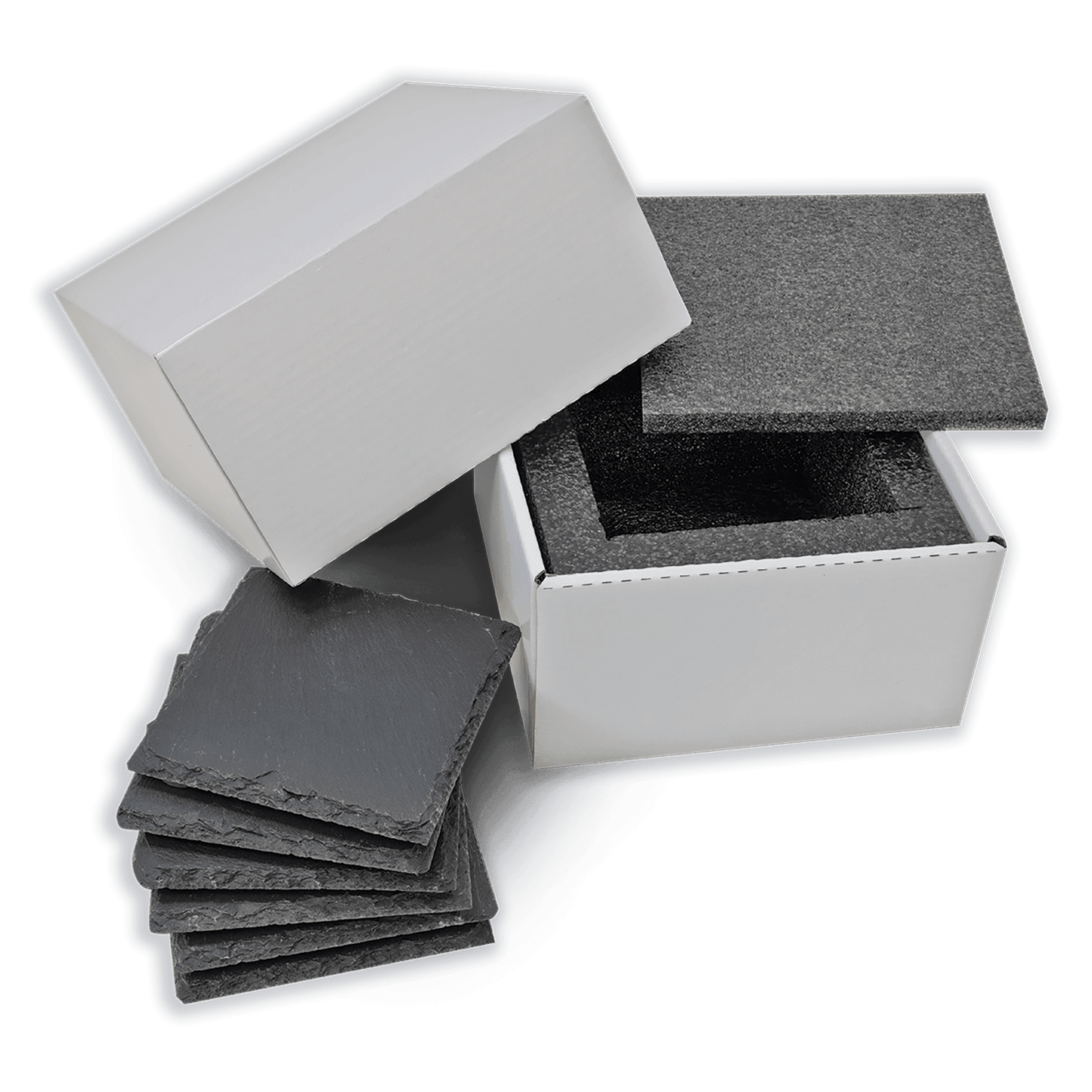 Square Slate Coaster Set-6 Piece