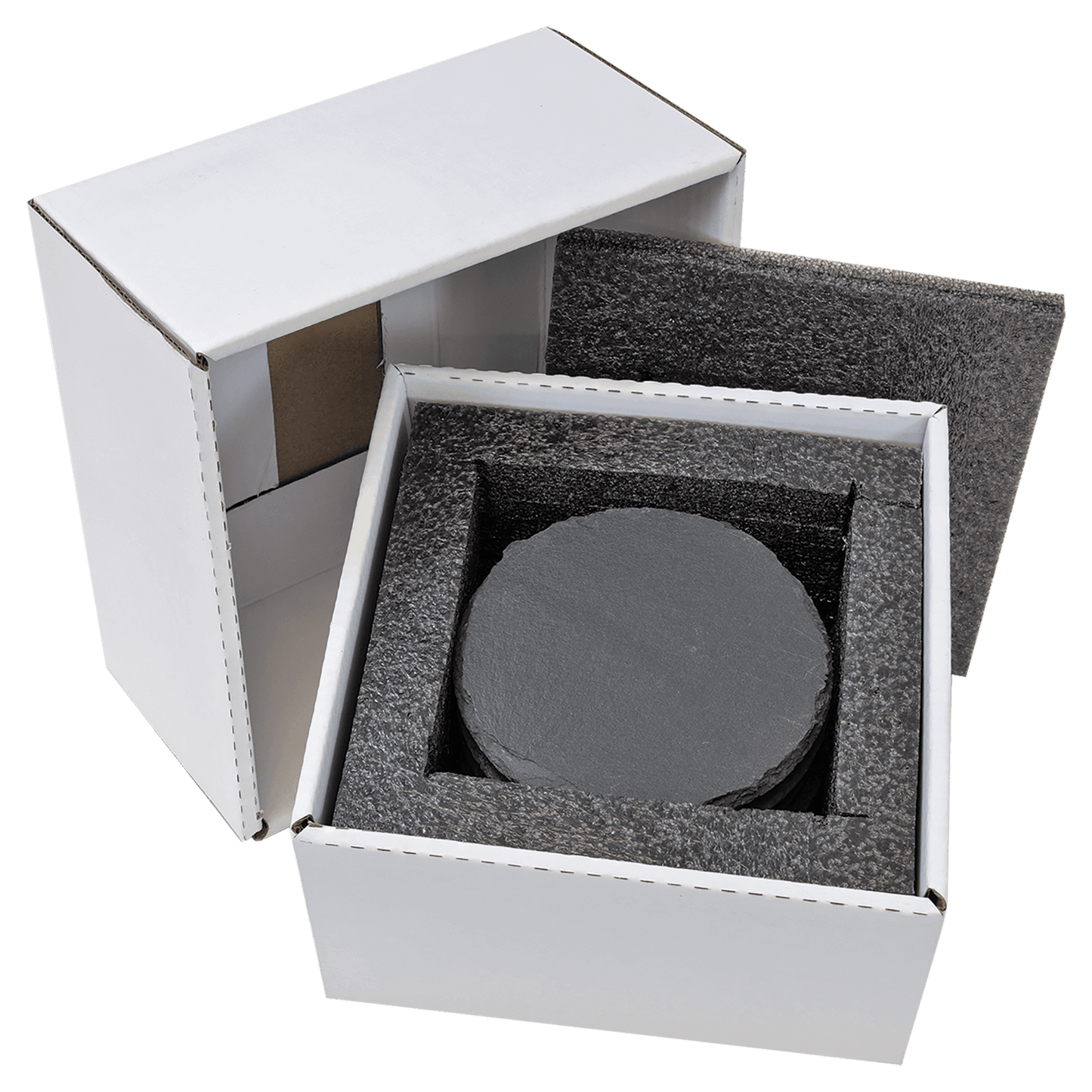 Round Slate Coaster Set-6 Piece