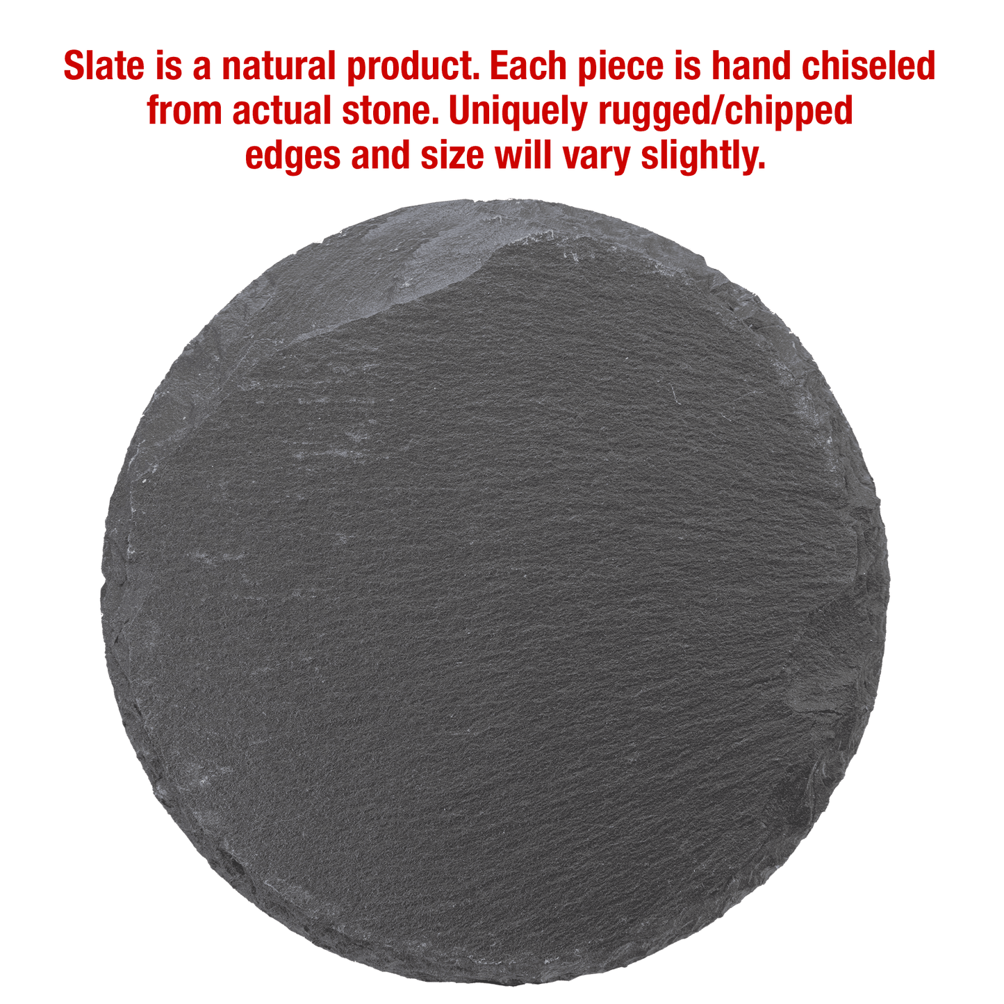 Round Slate Coaster Set-6 Piece